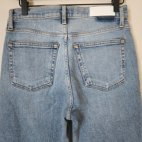 Re/Done | Comfort Stretch High Rise Stove Pipe Jeans in Mid 90s - Size 27 - Picture 8 of 13